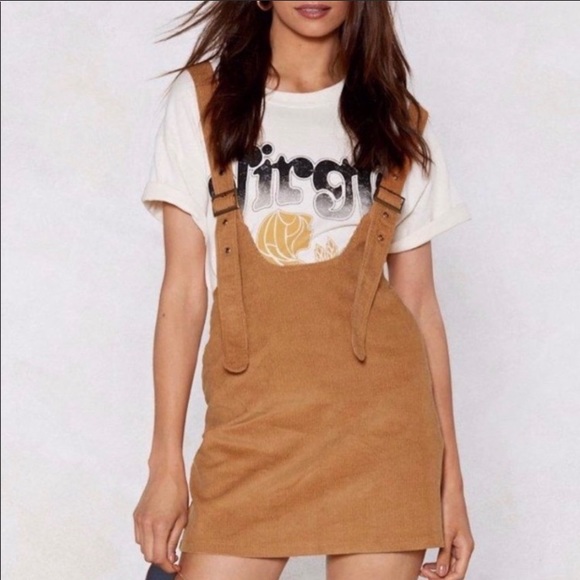 Nasty Gal Dresses & Skirts - Nasty gal corduroy mustard overall skirt. D